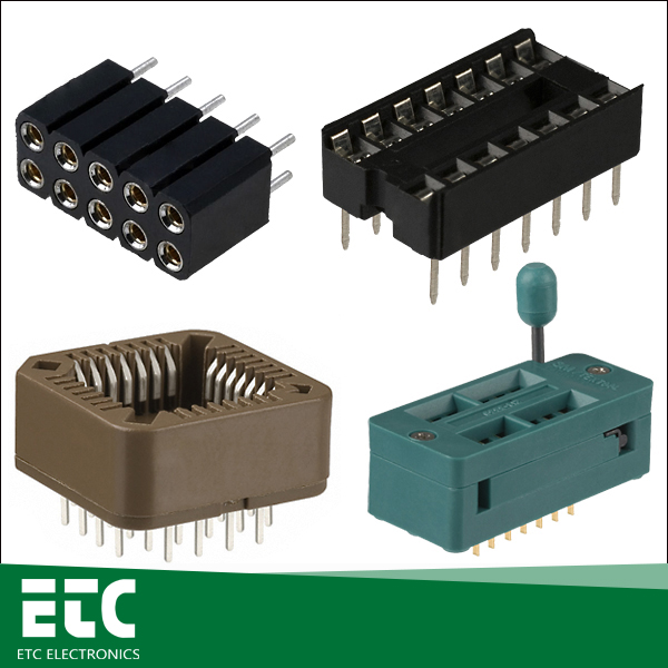 IC socket & PLCC socket & ZIF socket connectors