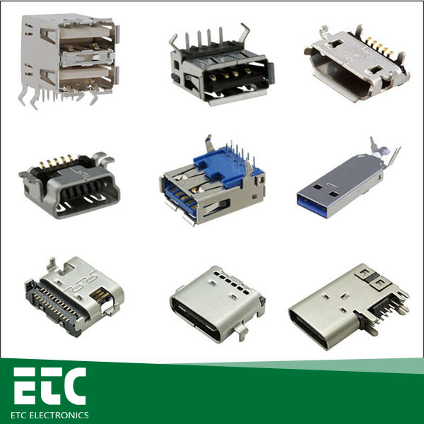 USB connectors & USB 2.0/3.0/Type-C/Micro USB/Mini USB